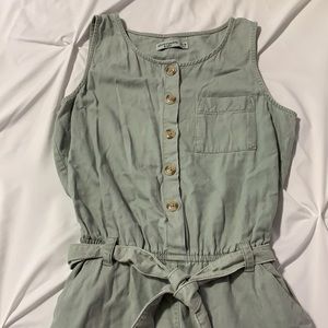 Abercrombie Button Down Tie Jumpsuit.